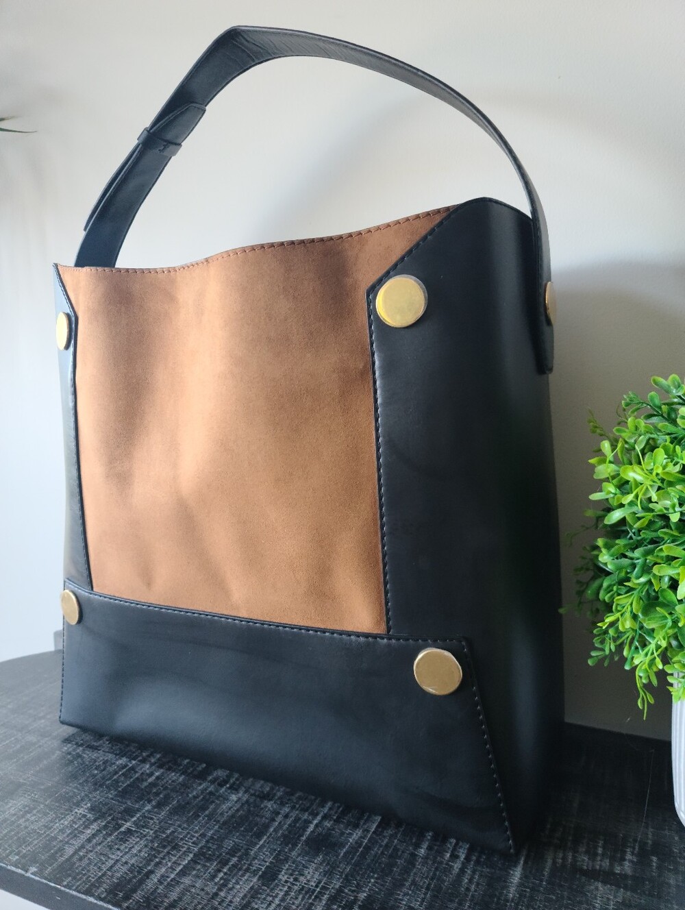 Stella McCartney Two-Tone Stella Popper Bucket Bag - Picture 6 of 13